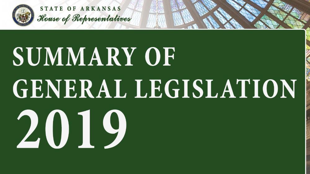 General Assembly Arkansas House of Representatives